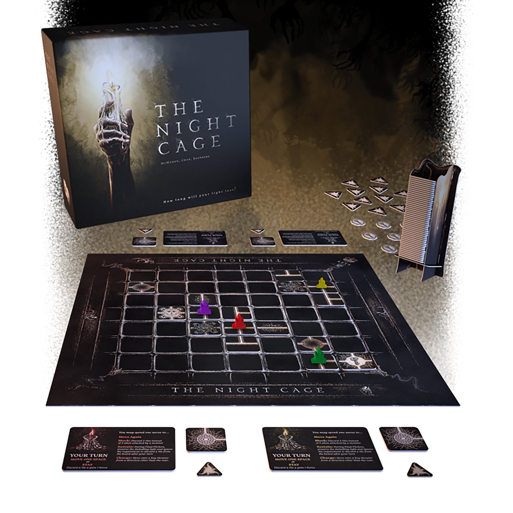 Smirk Dagger Games The Night Cage Scary Cooperative Horror Board Game For 1 5 Players Ages 14 Walmart