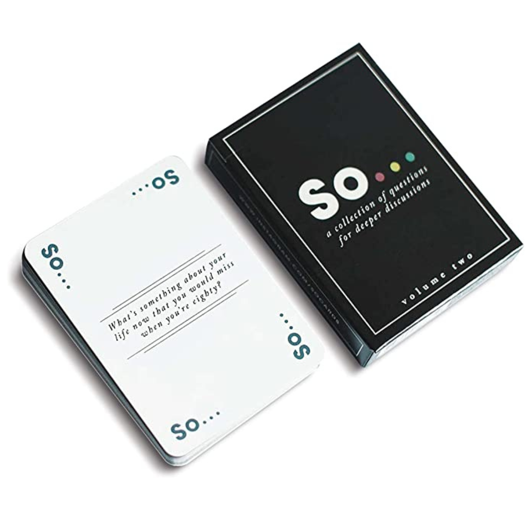 So Cards Deep Conversation Starters Question Card Game For All Occasions Volume Two The Verse