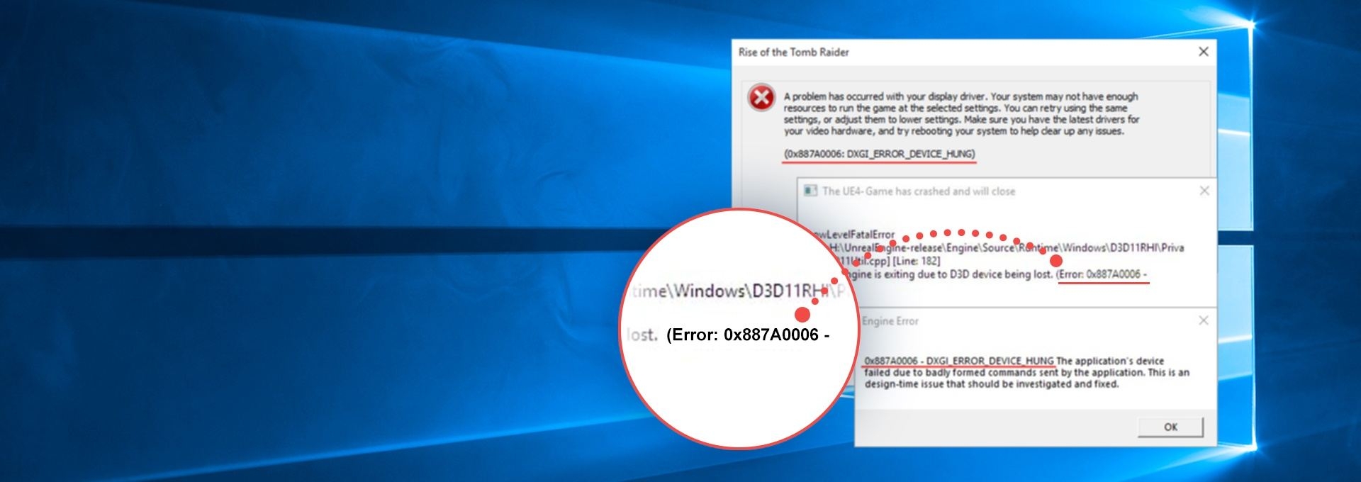 graphics card error popup steam game