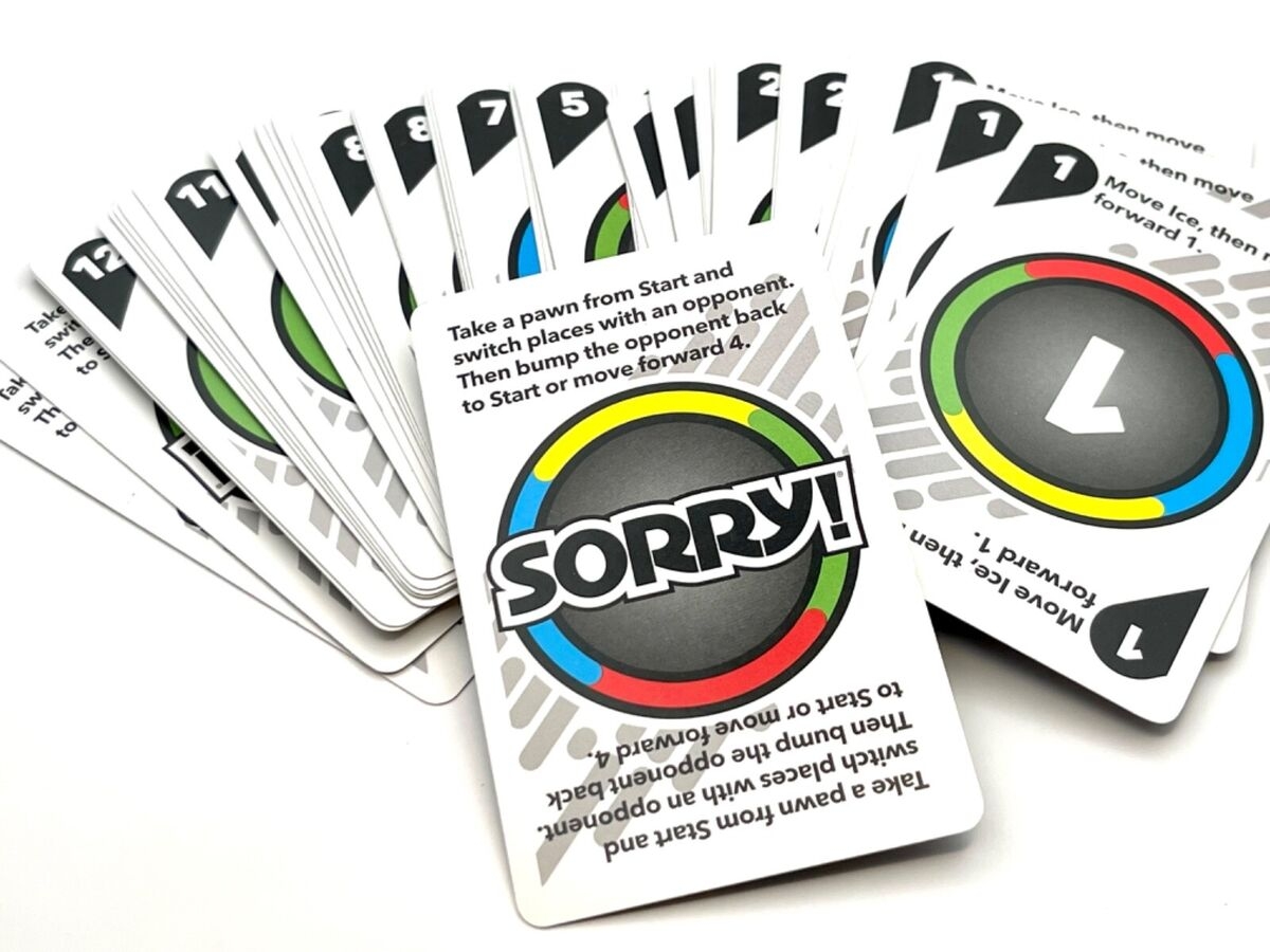 Sorry Game Complete Card Deck Replacement Gray Back 2013 Fire And Ice EBay