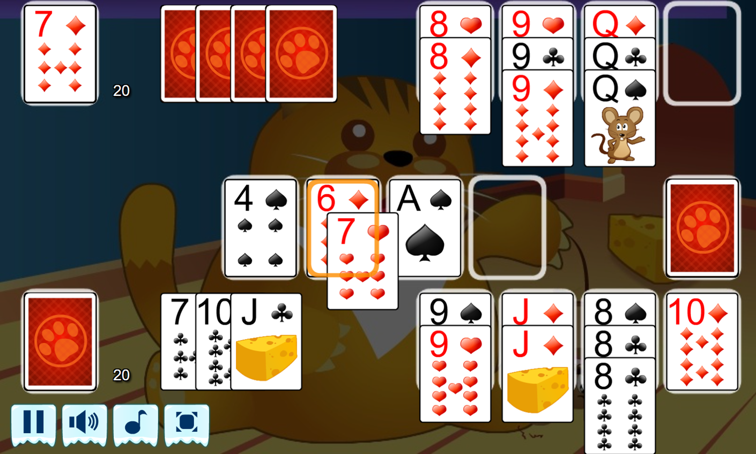 Spite And Malice Game Skip bo Cat And Mouse Card Shedding Video Game For Kids