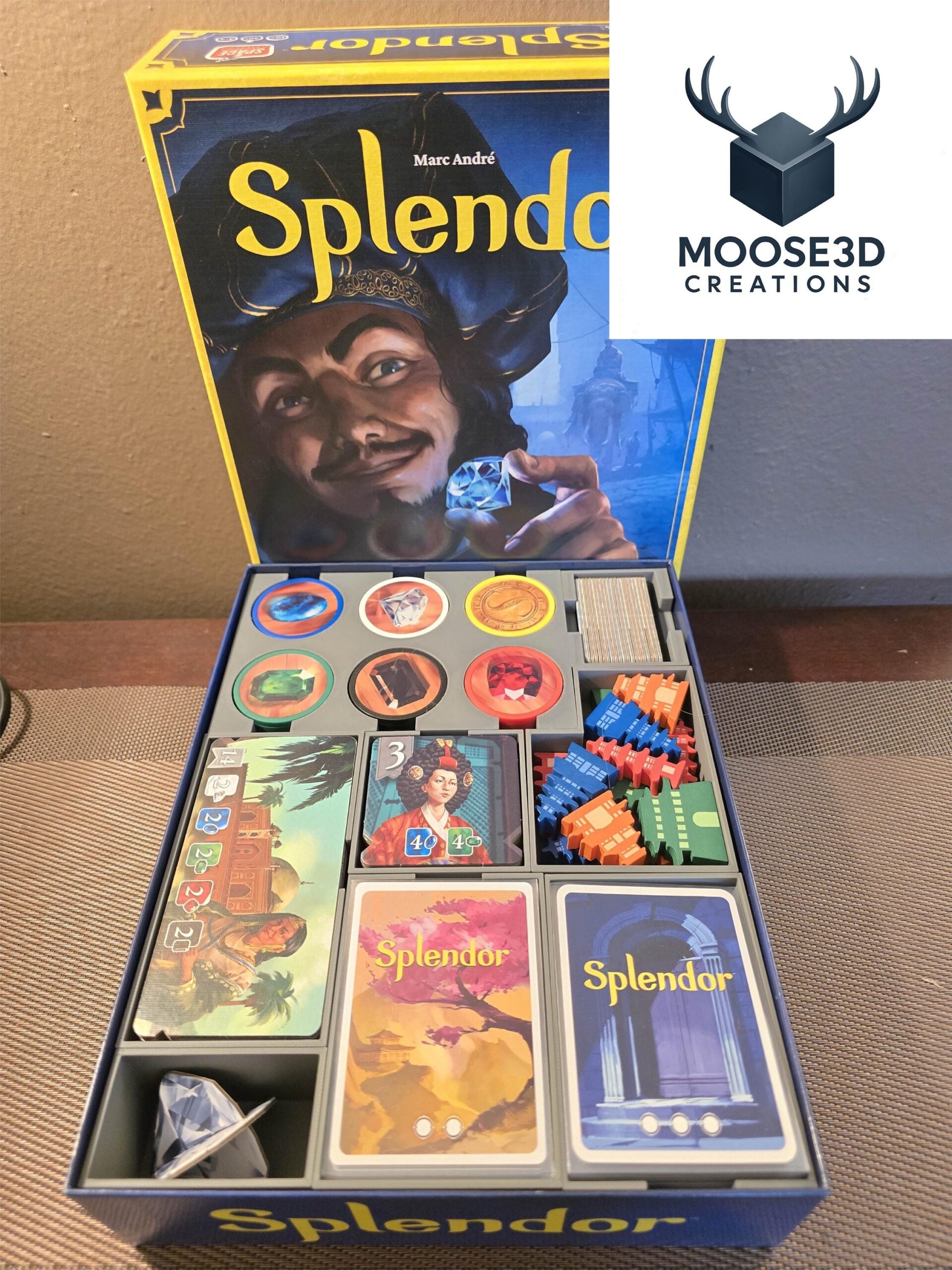 Splendor 2nd Edition 2024 Edition Insert Storage For Base Game And Both Expansions Etsy