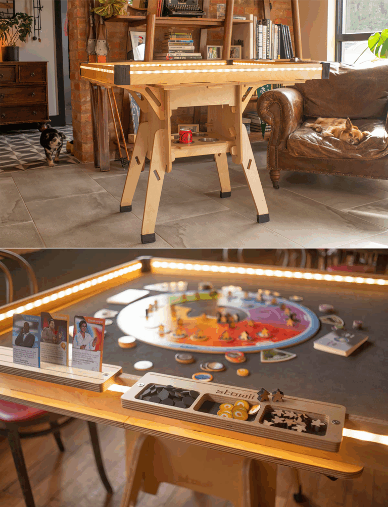 Stowii The Portable Adaptable Foldaway Gaming Table That s Game For Anything By The Fantasy Wood Works Gamefound