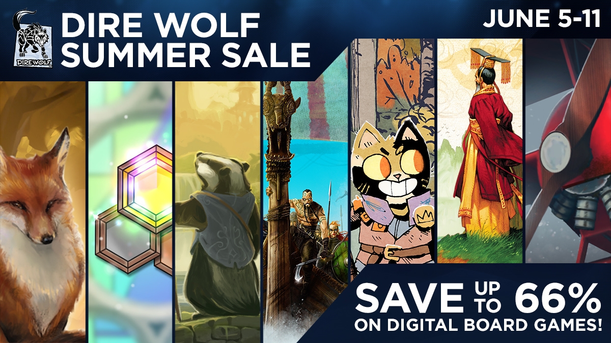 Summer Digital Board Game Sale News Dire Wolf Digital