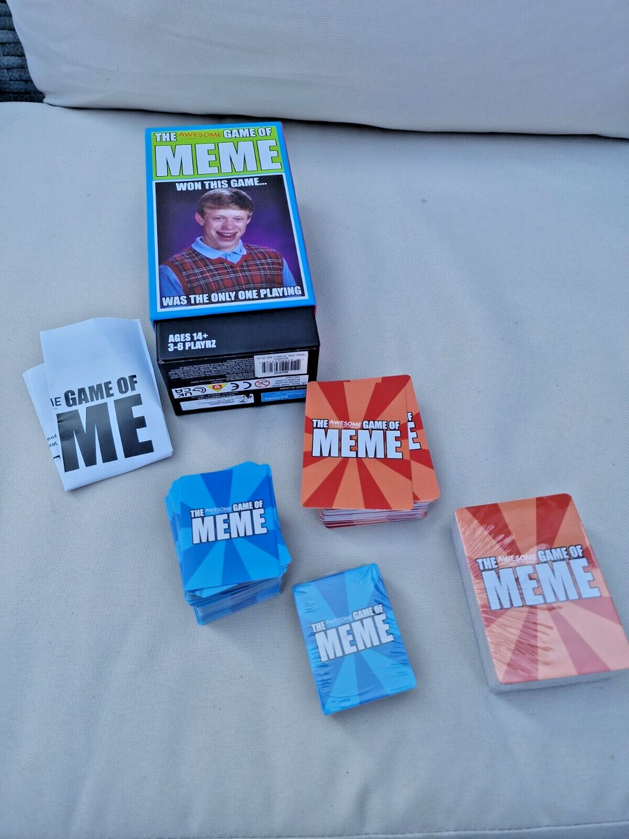 The Awesome Game Of Meme Card Game Age 14 3 6 Players PARTS SEALED PLAYED 1 EBay
