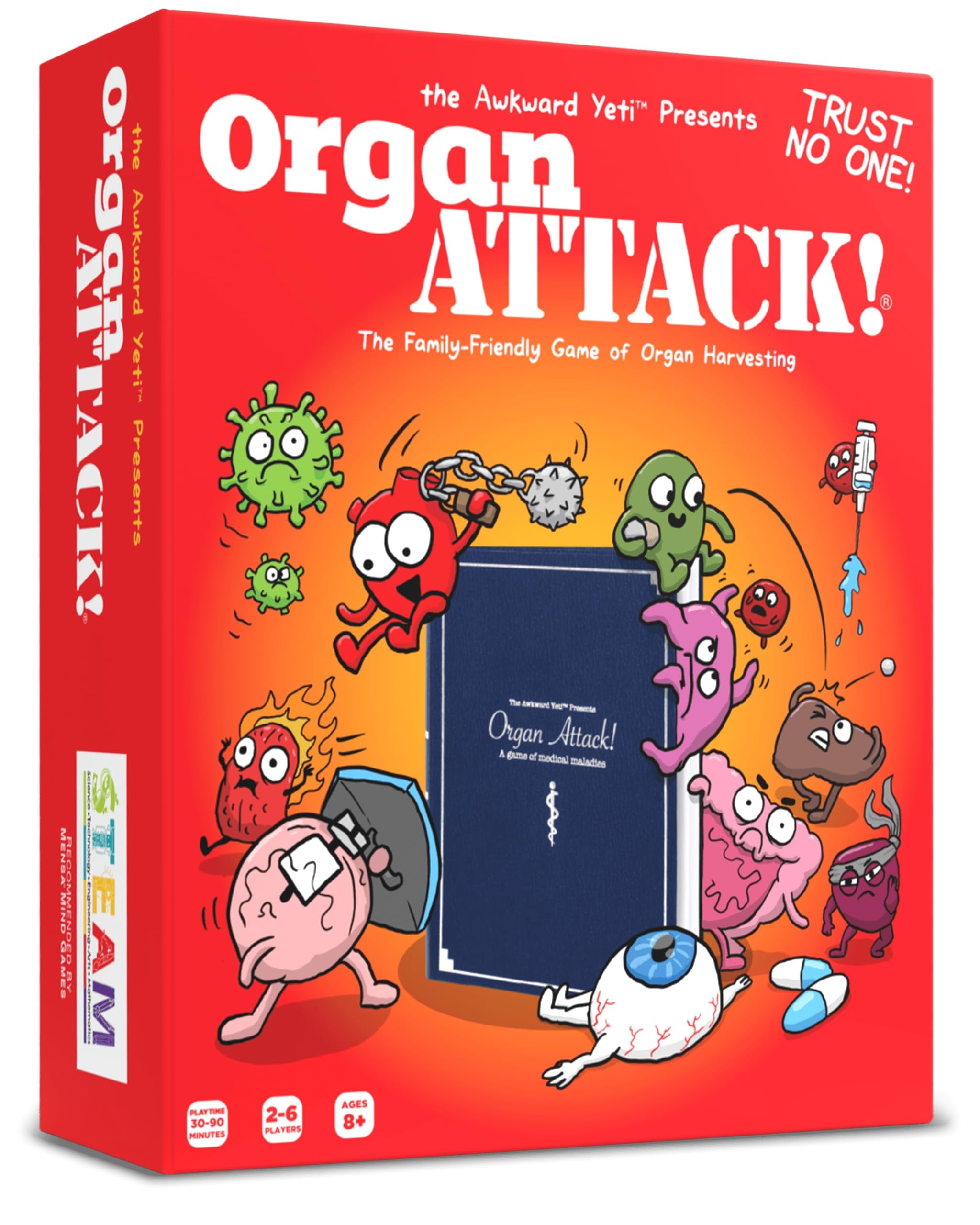 The Awkward Yeti Organ Attack Card Game A Family Fun Game For Kids And Adults Funny Playing Cards For Game Nights With Family Of Kids And Teens C43 Walmart Business Supplies