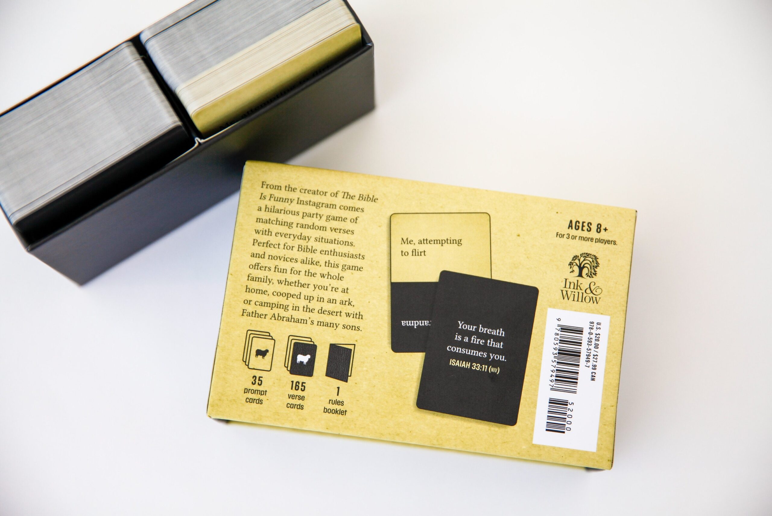 The Bible Is Funny Card Game The Party Game Of Hilarious Pairings For Verses Out Of Context w Signed Sticker Etsy