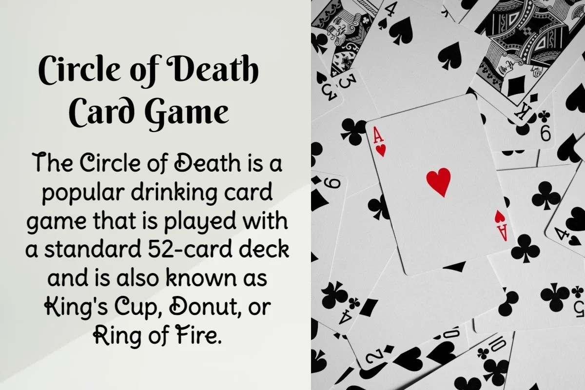 The Circle Of Death Rules Cards The Drinking Card Game 