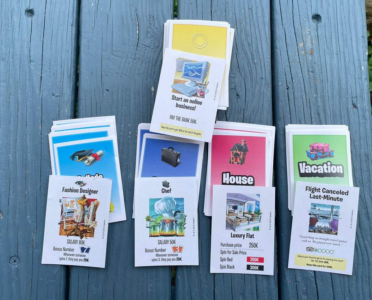 The Game Of Life 2016 109 Cards Career House Action Replacement Parts Pieces EBay