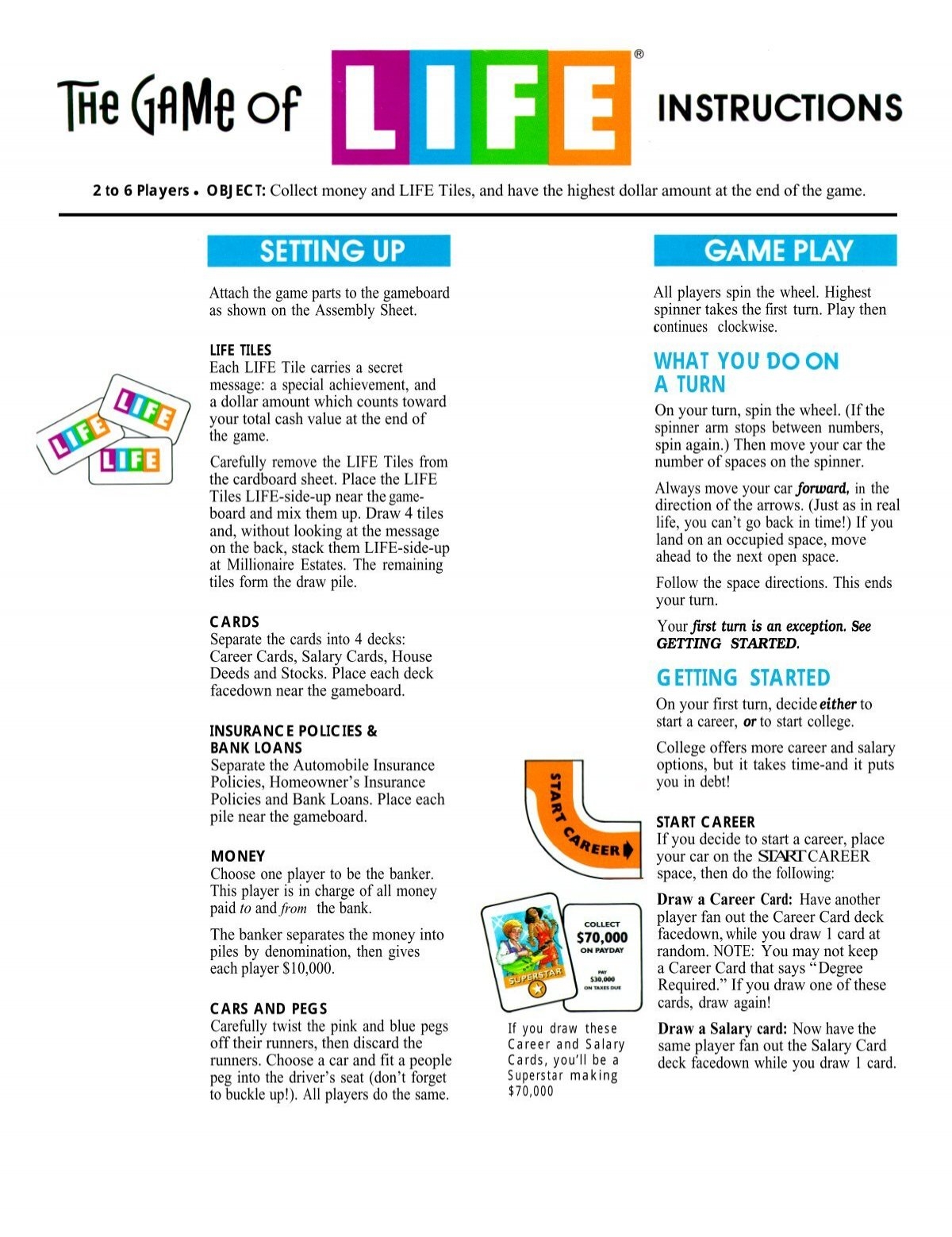 rules for a game board