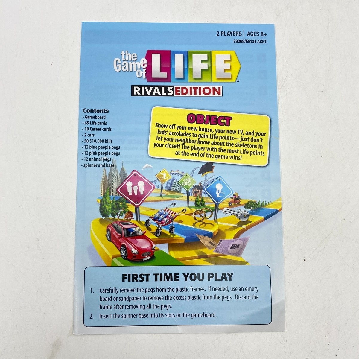 The Game Of Life Rivals Edition Instructions Rules 2020 Replacement Pieces Parts EBay