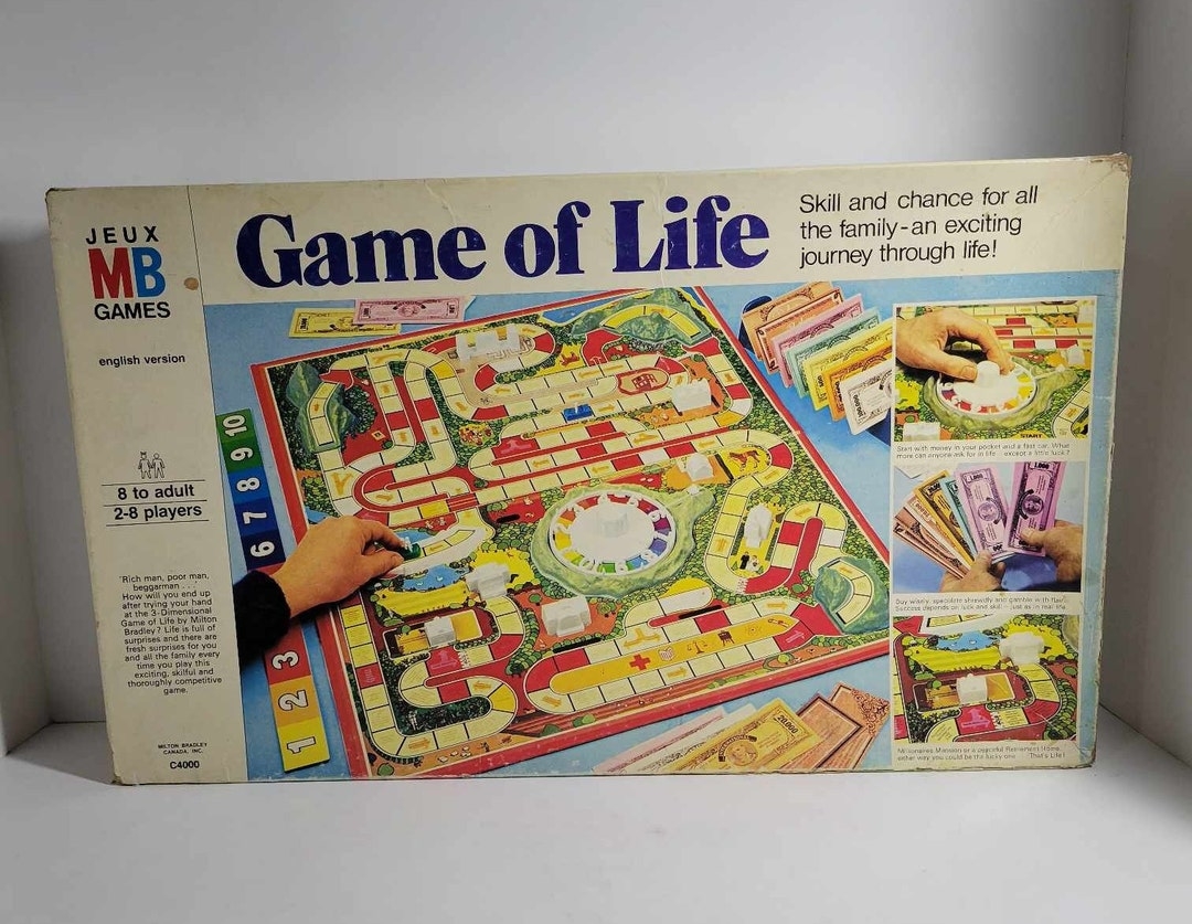 The Game Of Life Vintage Board Game Milton Bradley 1978 Etsy