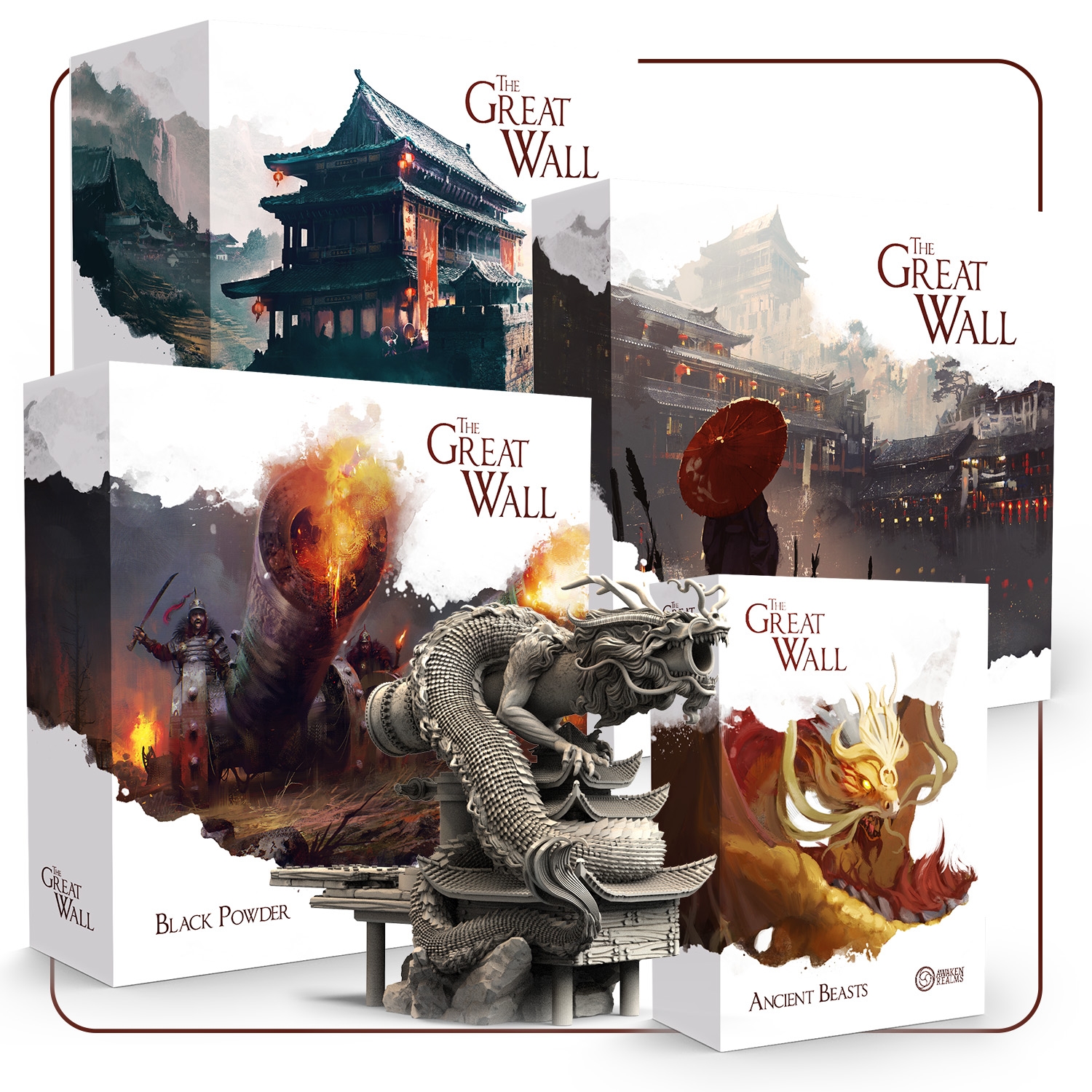 The Great Wall Reprint By Awaken Realms Gameplay Bundle Iron Dragon Gamefound