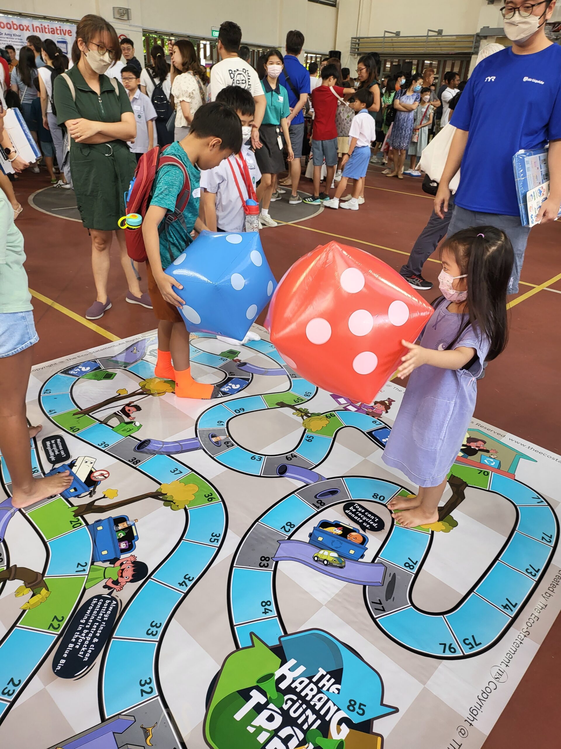 The Karang Guni Trail Board Game Life Size Version Eco Friendly Educational Products Board Games Designer Singapore The Eco Statement