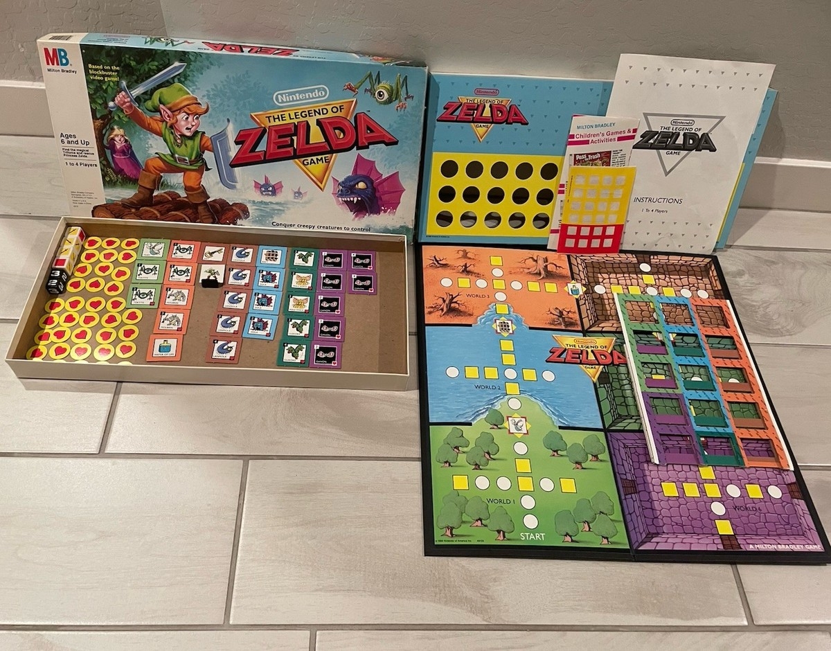 The Legend Of Zelda Milton Bradley Nintendo 1988 Board Game 100 Complete For Sale Online EBay
