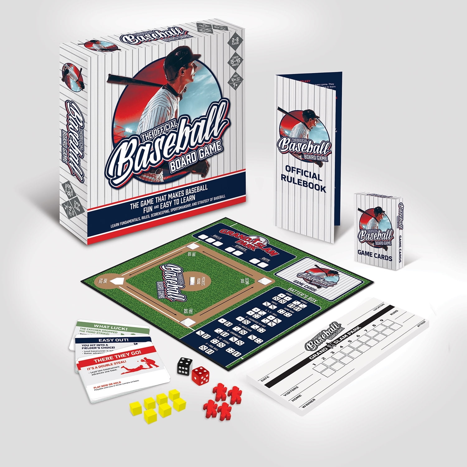The Official Baseball Board Game Classic Family Fun For 2 8 Players Ages 7 Walmart