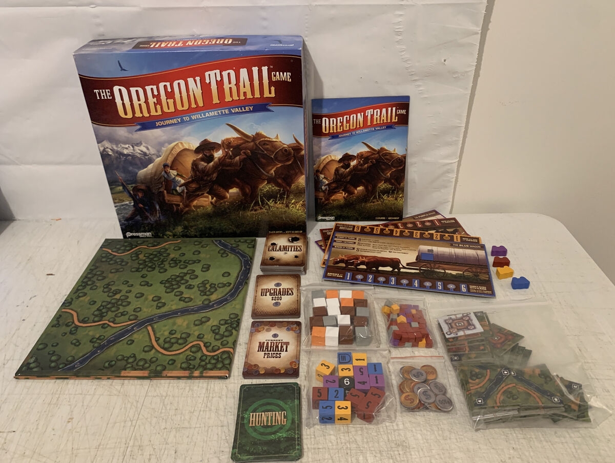 The Oregon Trail Journey To Willamette Valley Game Pressman Board Game TO400 21853024463 EBay