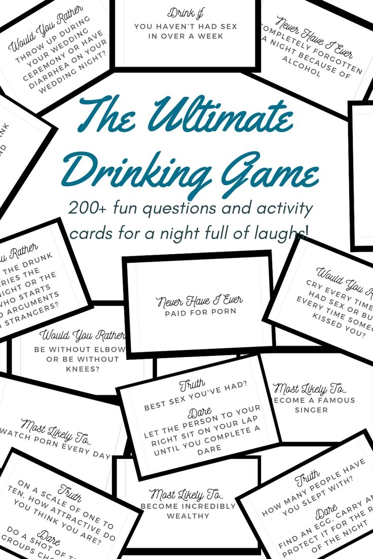 The Ultimate Adults Only Printable Drinking And Party Game