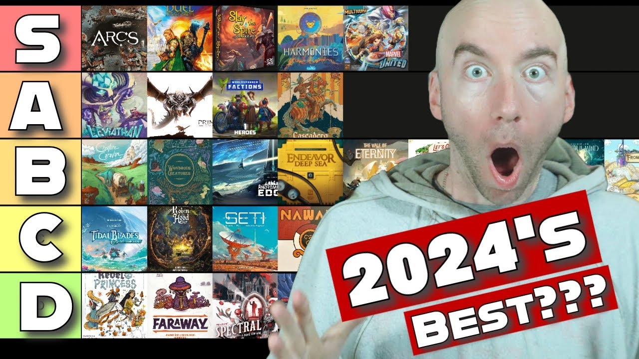 Tier Ranking The BEST Board Games Of 2024 YouTube