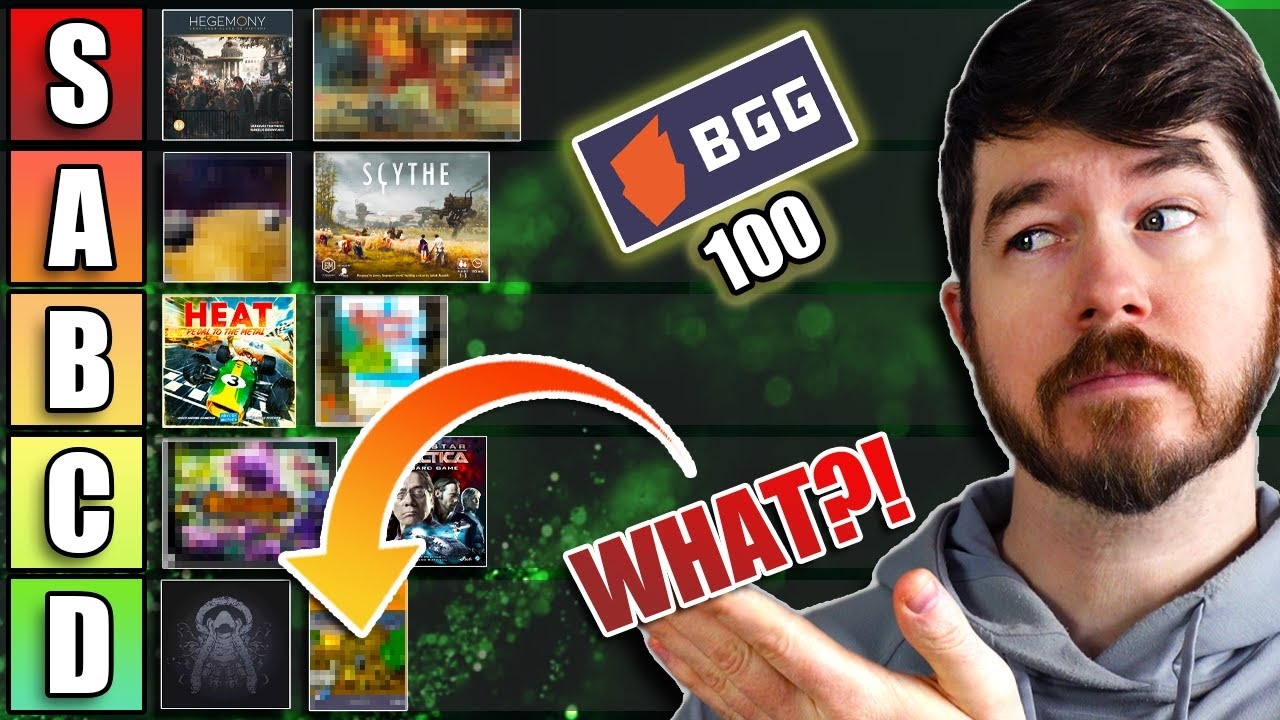 Tier Ranking The Board Game Geek Top 100 Board Games YouTube