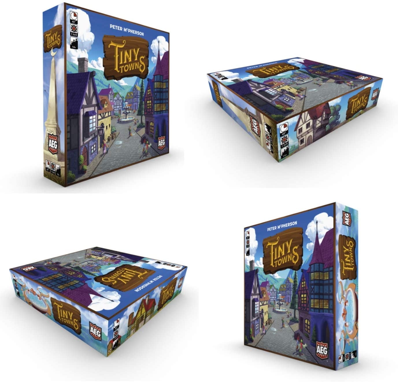 Tiny Towns Strategy Town Building Board Game Alderac Entertainment Group AEG Ages 14 1 6 Players 45 Min Walmart