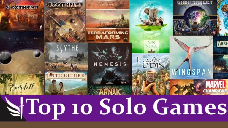 Top 10 Solo Board Games For 2023 YouTube