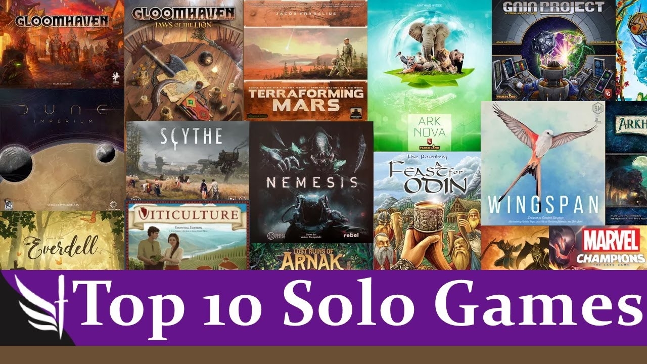 Top 10 Solo Board Games For 2023 YouTube