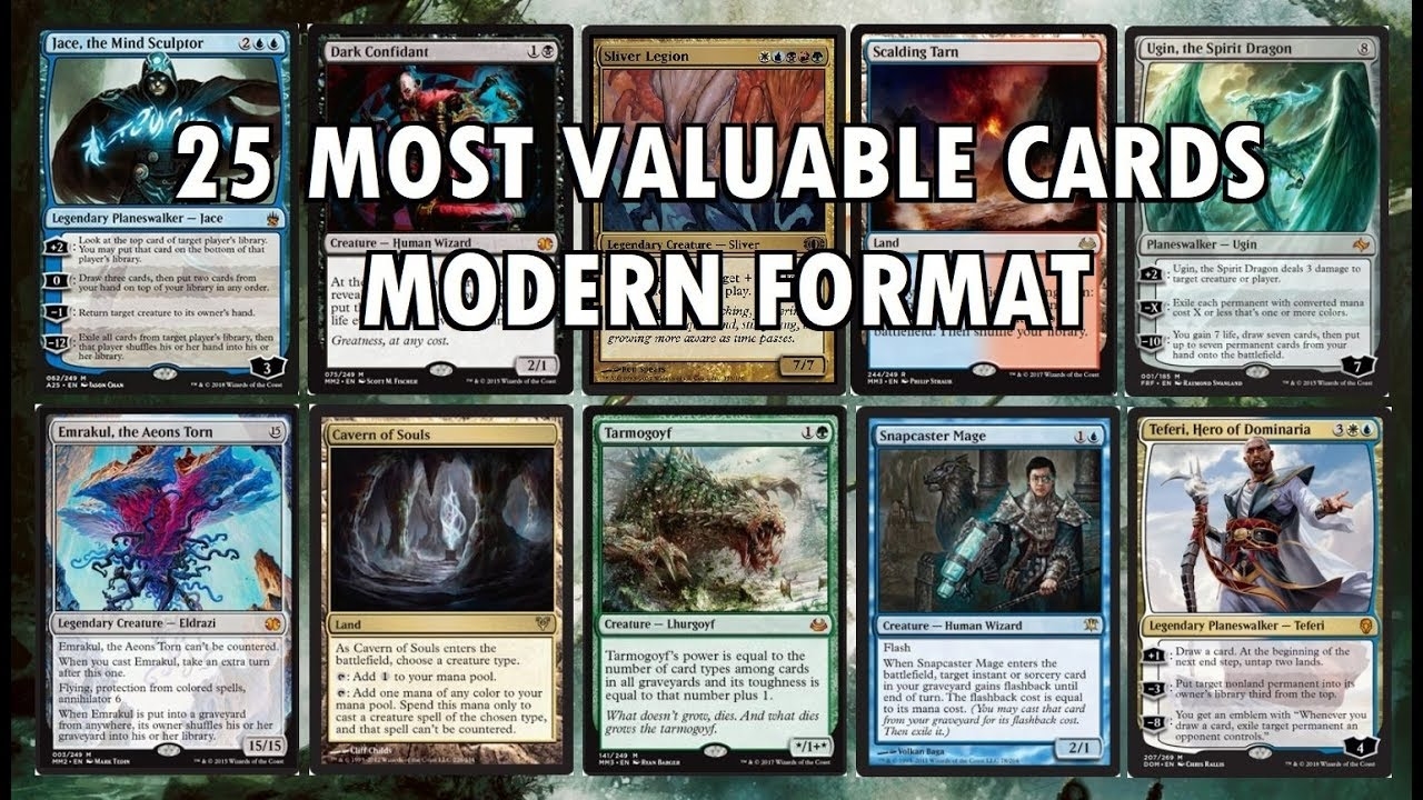 Top 25 Most Valuable Cards MTG Modern YouTube