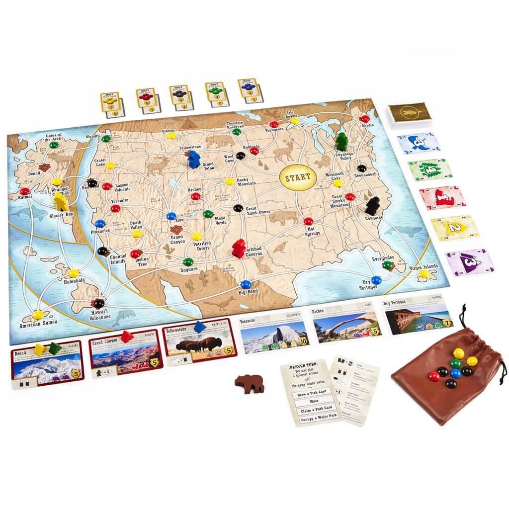 Trekking The Great American National Parks Family Board Game 2nd Edition Walmart