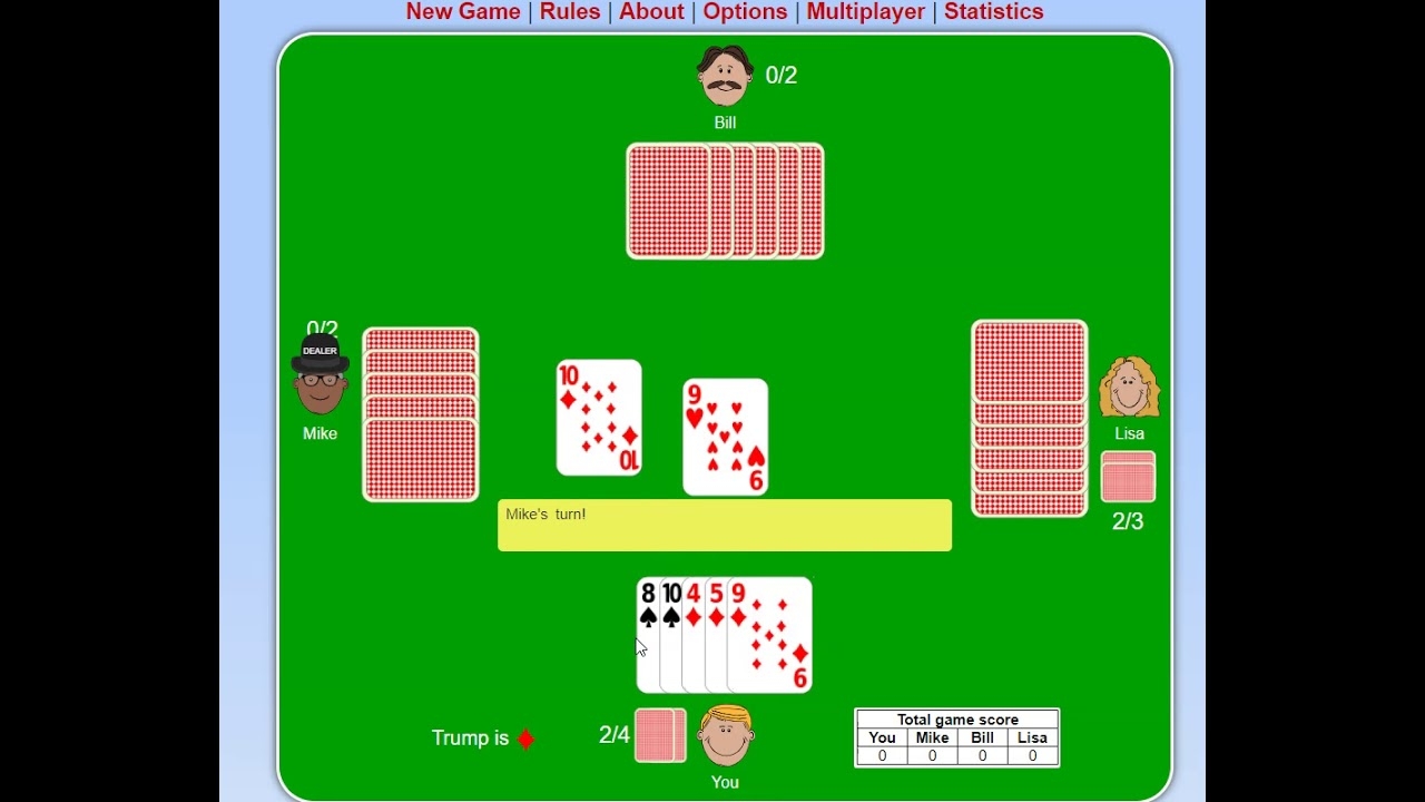 Trick Taking Card Game Oh Hell YouTube