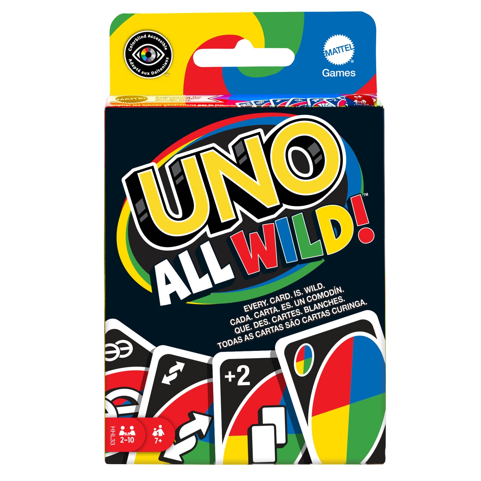 UNO All Wild Card Game New Play Version For Family Night All Cards Are Wild Walmart