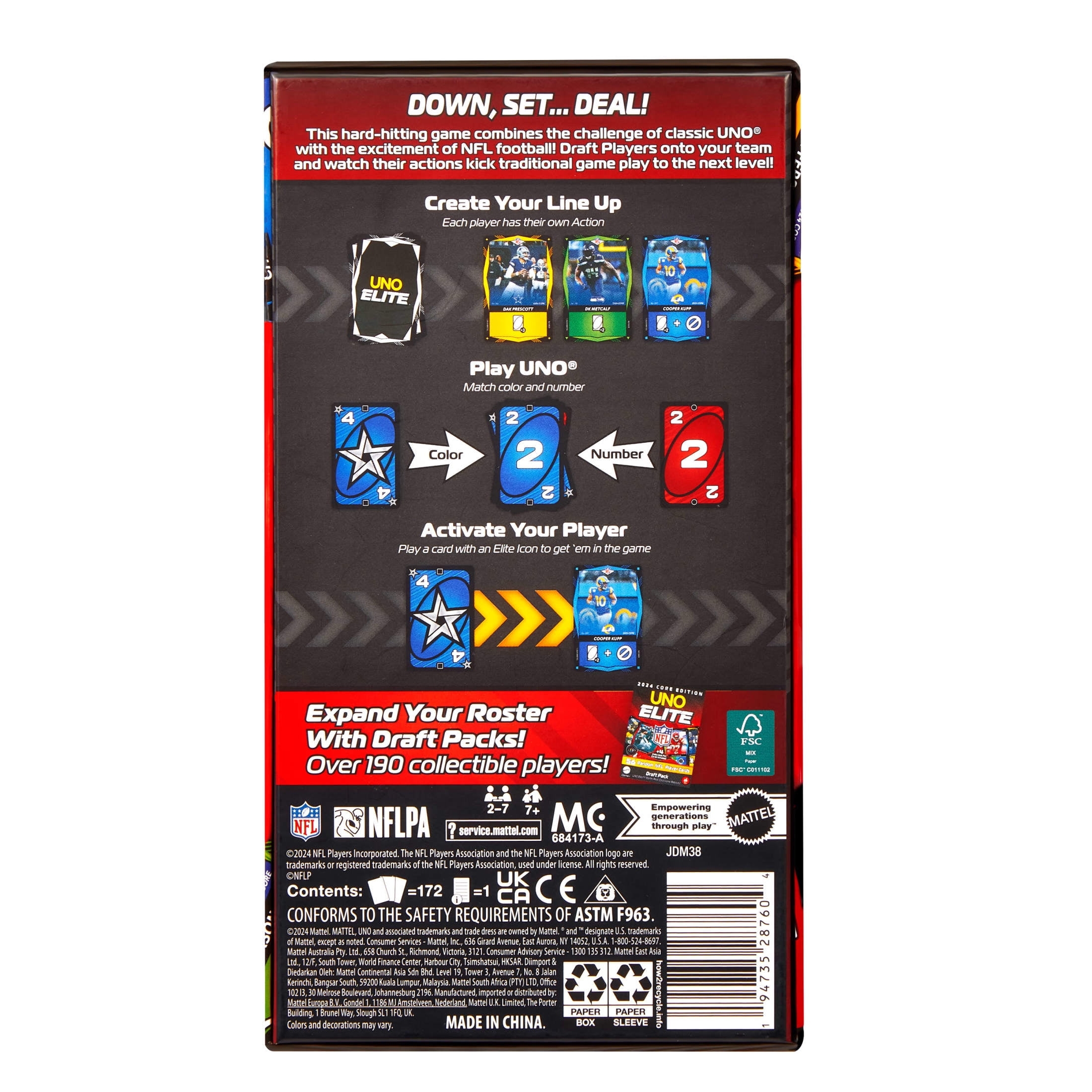 UNO Card Games For Preschool Color Number Learning Walmart Business Supplies