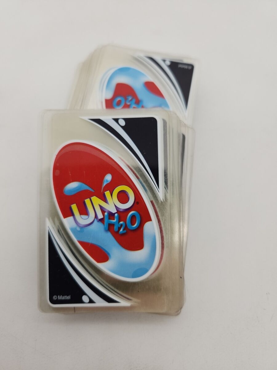 Uno H20 Replacment Cards Water Proof Plastic Card Game Mattel EBay