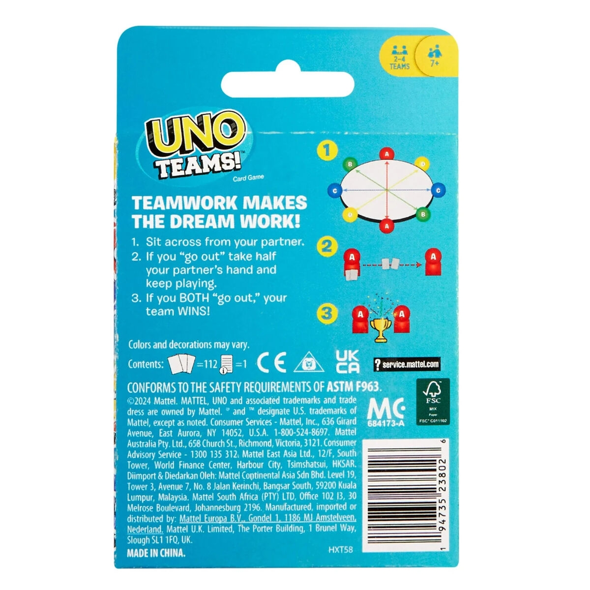 UNO Teams Card Game Team Edition Official Sealed Brand New Uno EBay