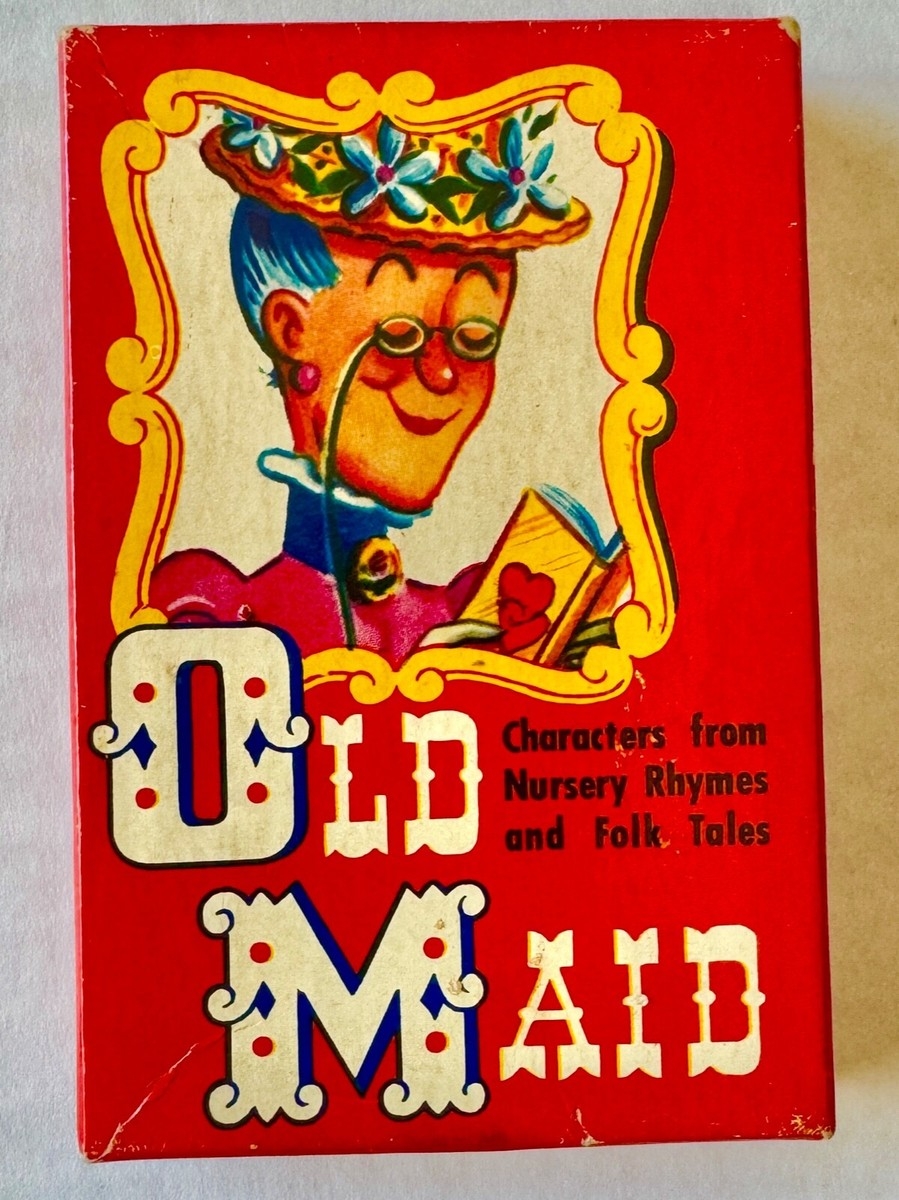 Vintage 1950s Old Maid Card Game Black Sambo Other Nursery Rhymes Cards EBay