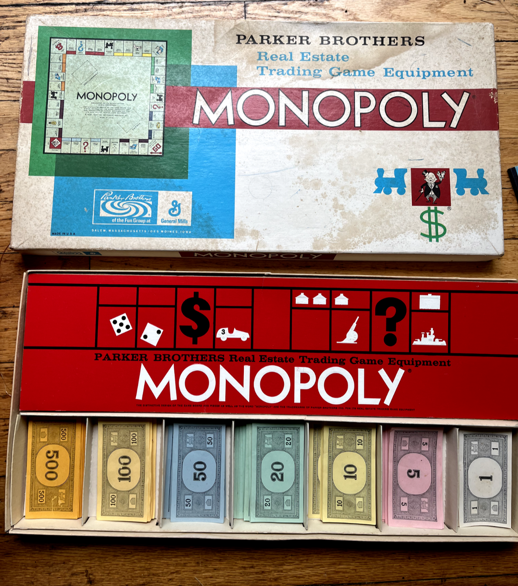 Vintage 1962 Monopoly Board Game Parker Brothers Original 1961 99 Complete EBay