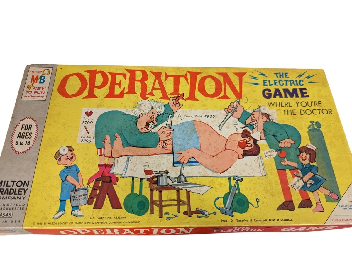 Vintage 1965 Operation Board Game W Rare Smoking Doctor Has All Pieces Not Work EBay