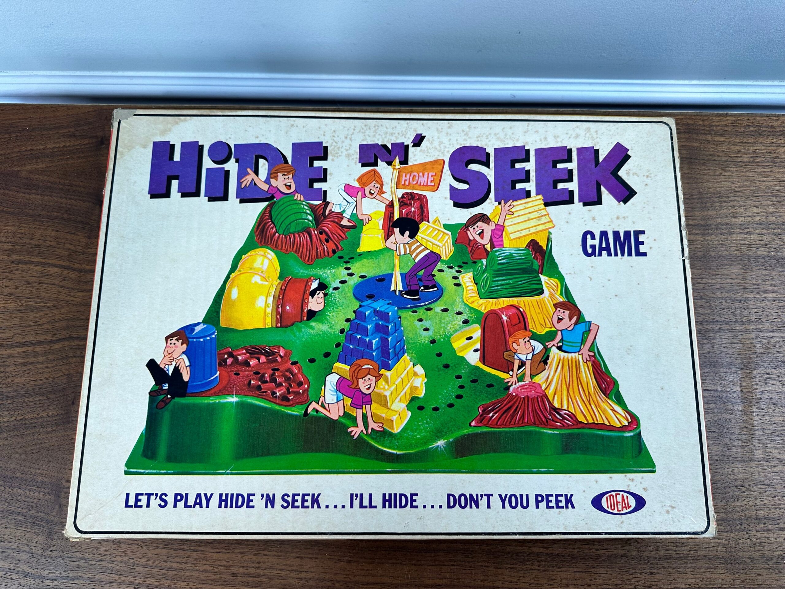 Vintage 1967 Hide N Seek Board Game By Ideal Complete Box Condition Issues Etsy