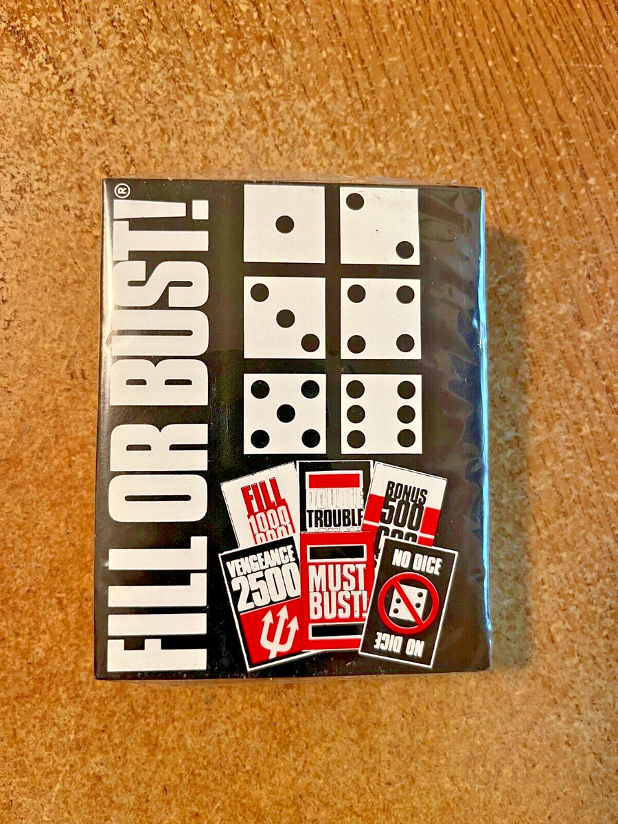 Vintage 1987 Fill Or Bust Card Dice Game Brand New Factory Sealed EBay Vintage 1987 Fill Or Bust Card Dice Game Brand New Factory Sealed EBay