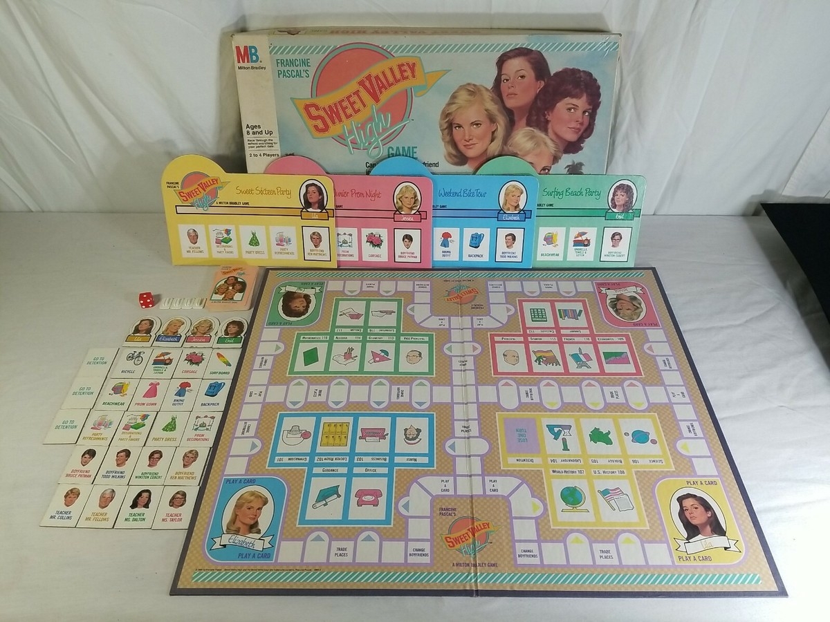 Vintage 1988 Sweet Valley High Board Game Milton Bradley EBay