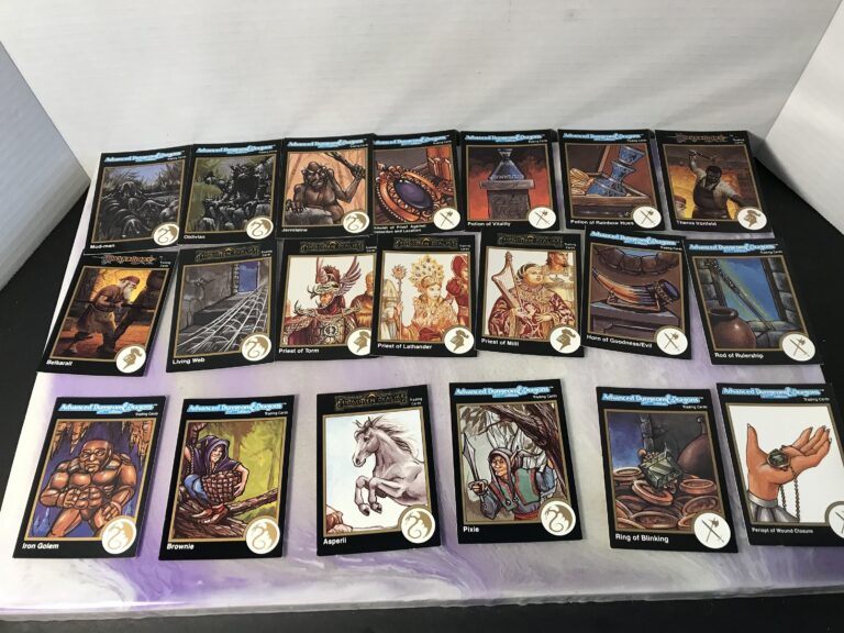 Vintage 1990s Advanced Dungeon And Dragons Card Game 20 Card Mixed Lot 1992 TSR Trading Card Lot Etsy Denmark