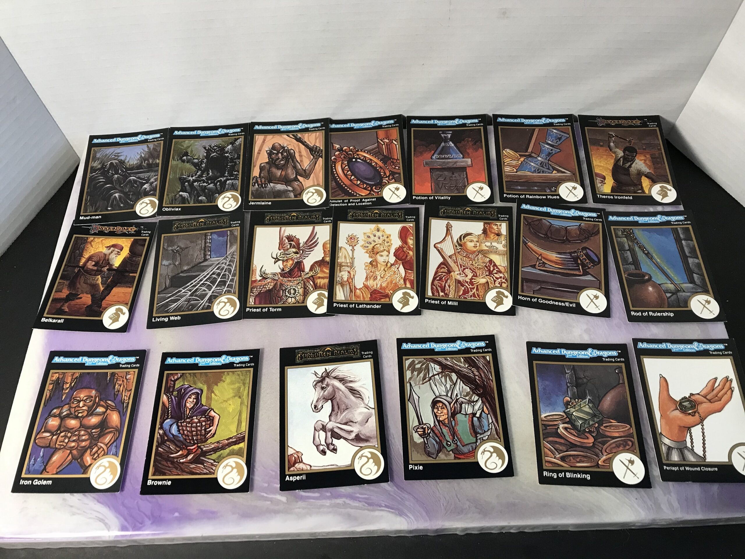 Vintage 1990s Advanced Dungeon And Dragons Card Game 20 Card Mixed Lot 1992 TSR Trading Card Lot Etsy Denmark