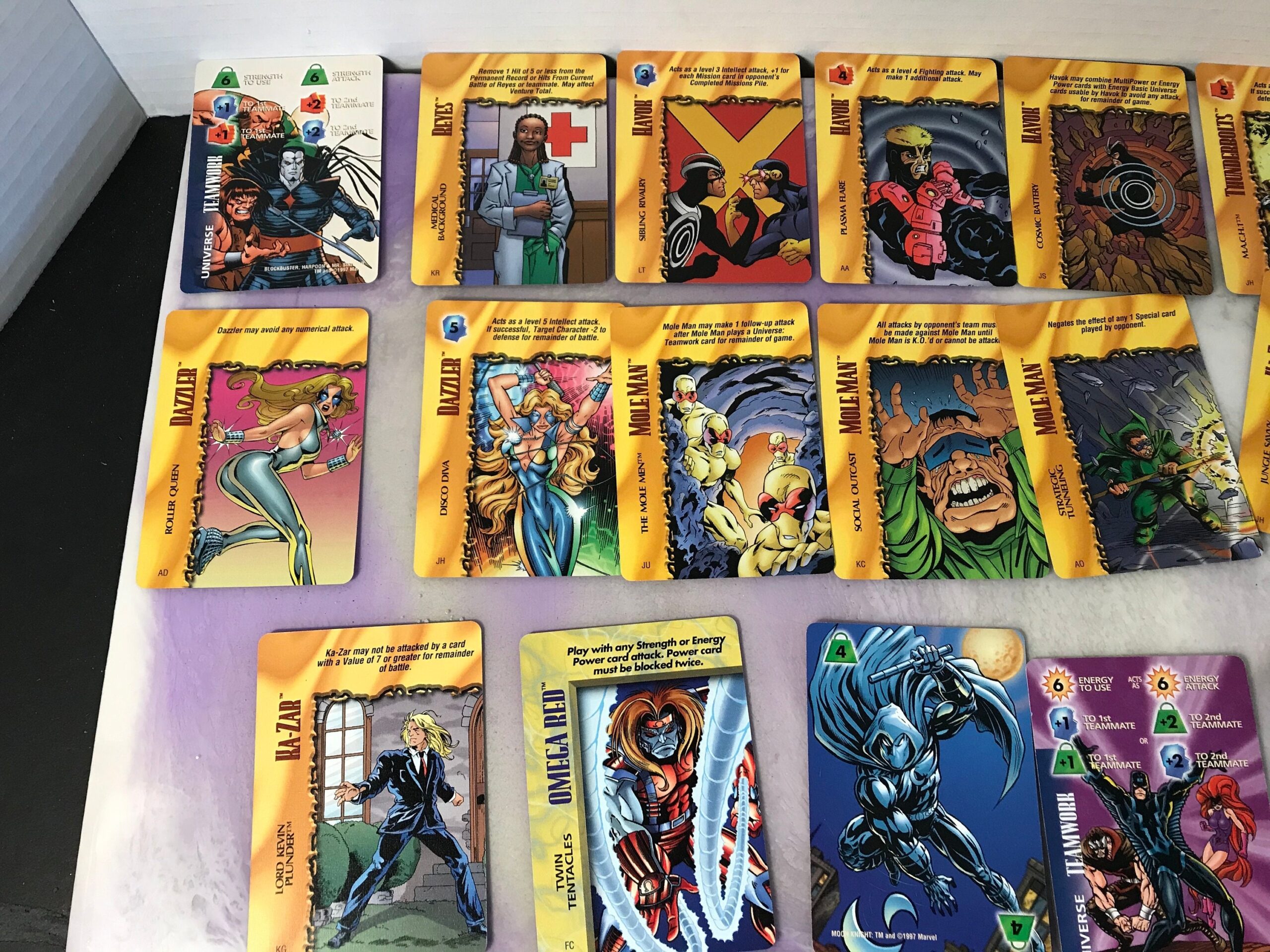 Vintage 1990s Marvel OVERPOWER Card Game 20 Card Mixed Lot 1995 Marvel Comics Fleer Super Heroes Trading Card Lot Etsy Hong Kong