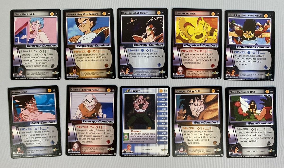 Vintage 2000 Dragon Ball Z Collectible Card Game CCG Score 10 Card Lot EBay