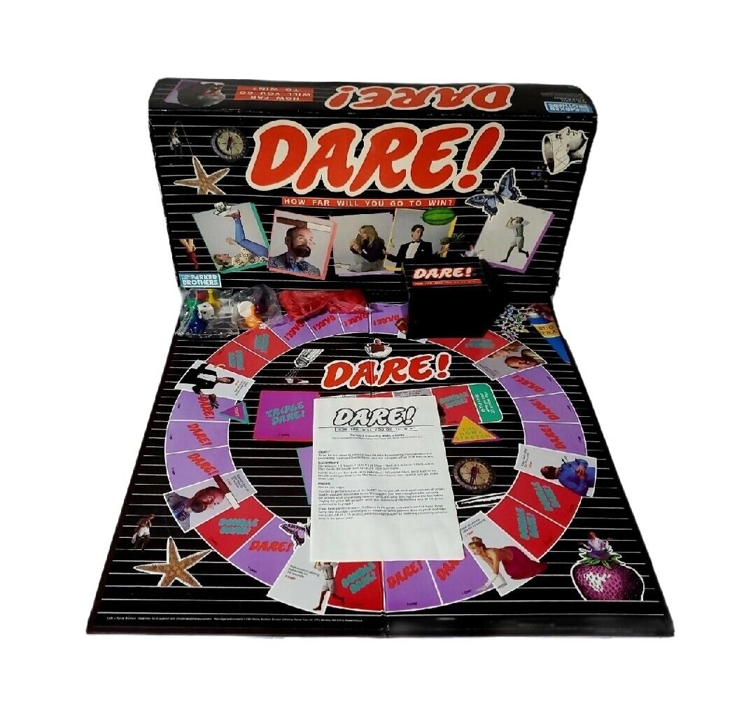 Vintage 80s Dare Parker Brothers Board Game Family Game Open Box New LOOK EBay