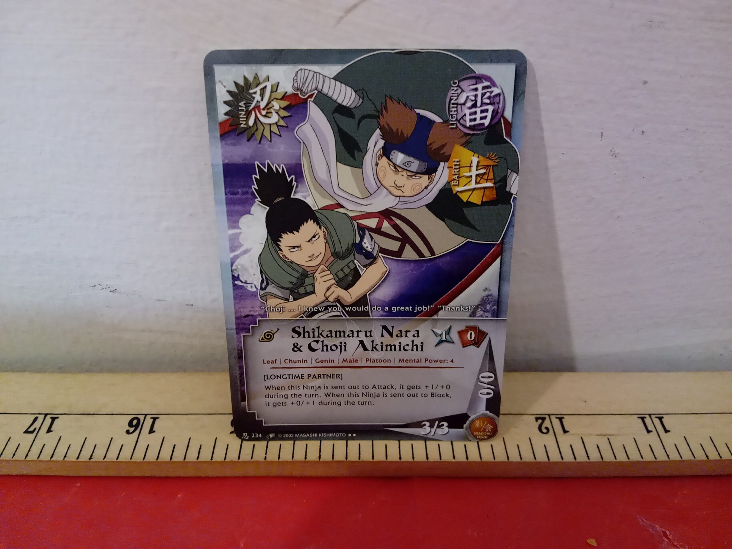 Vintage Card Game Naruto Collectible Card Game shitamaru Nara Choji Akimichi 2002 Etsy