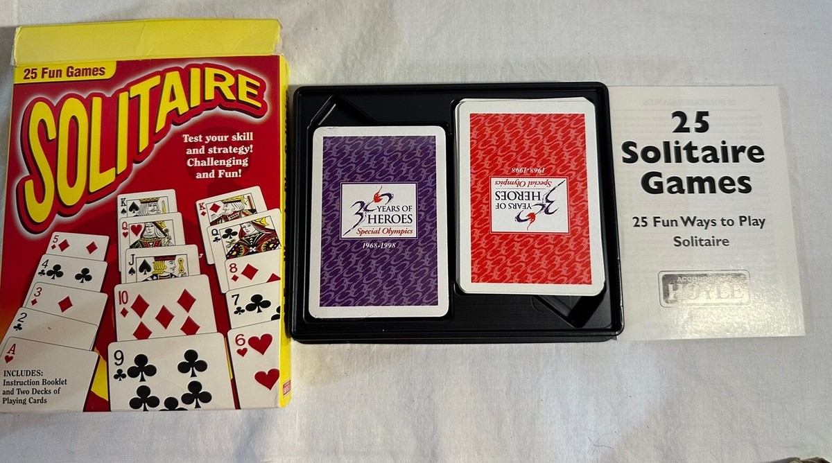Vintage HOYLE SOLITAIRE 25 Fun Games With 2 Decks Of Cards 7260 1995 EBay