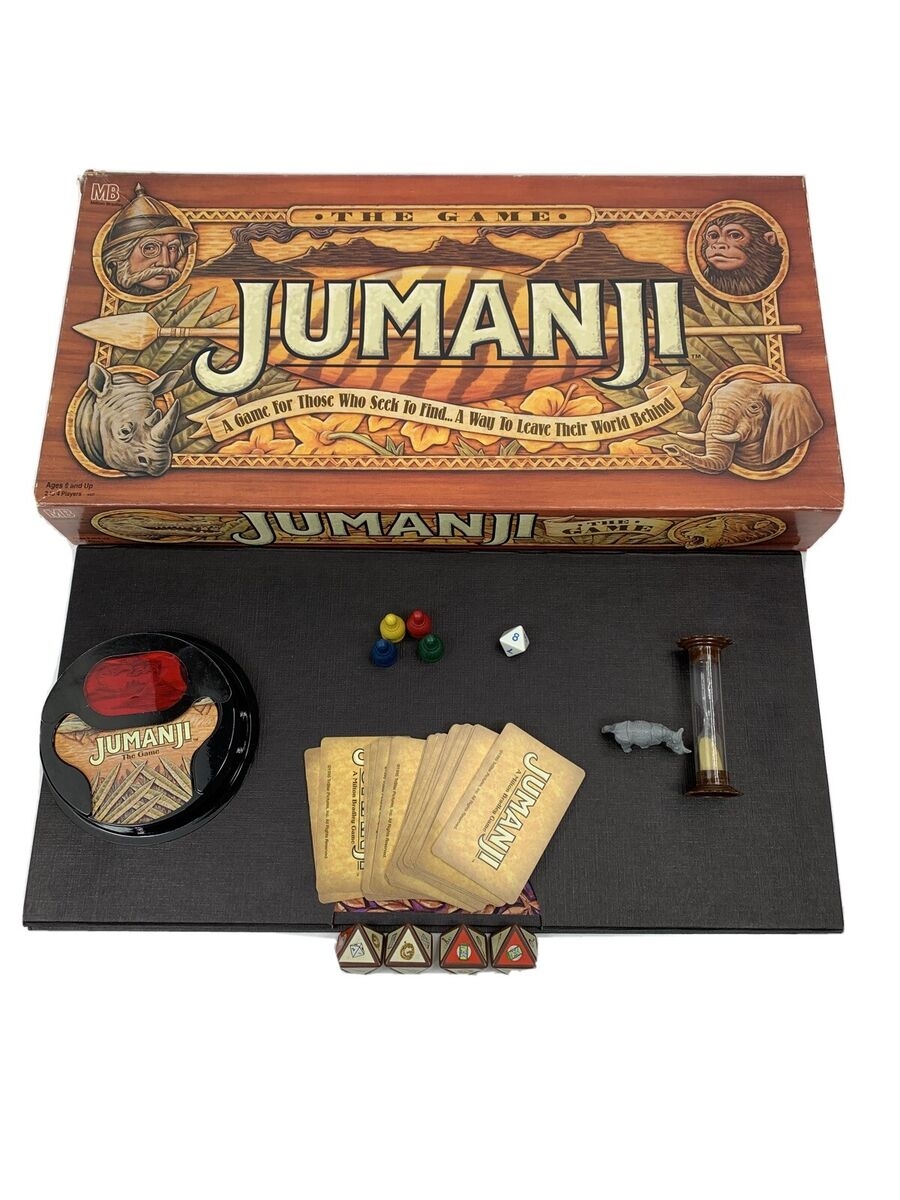 Vintage Jumanji Board Game 1995 Complete Milton Bradley EBay