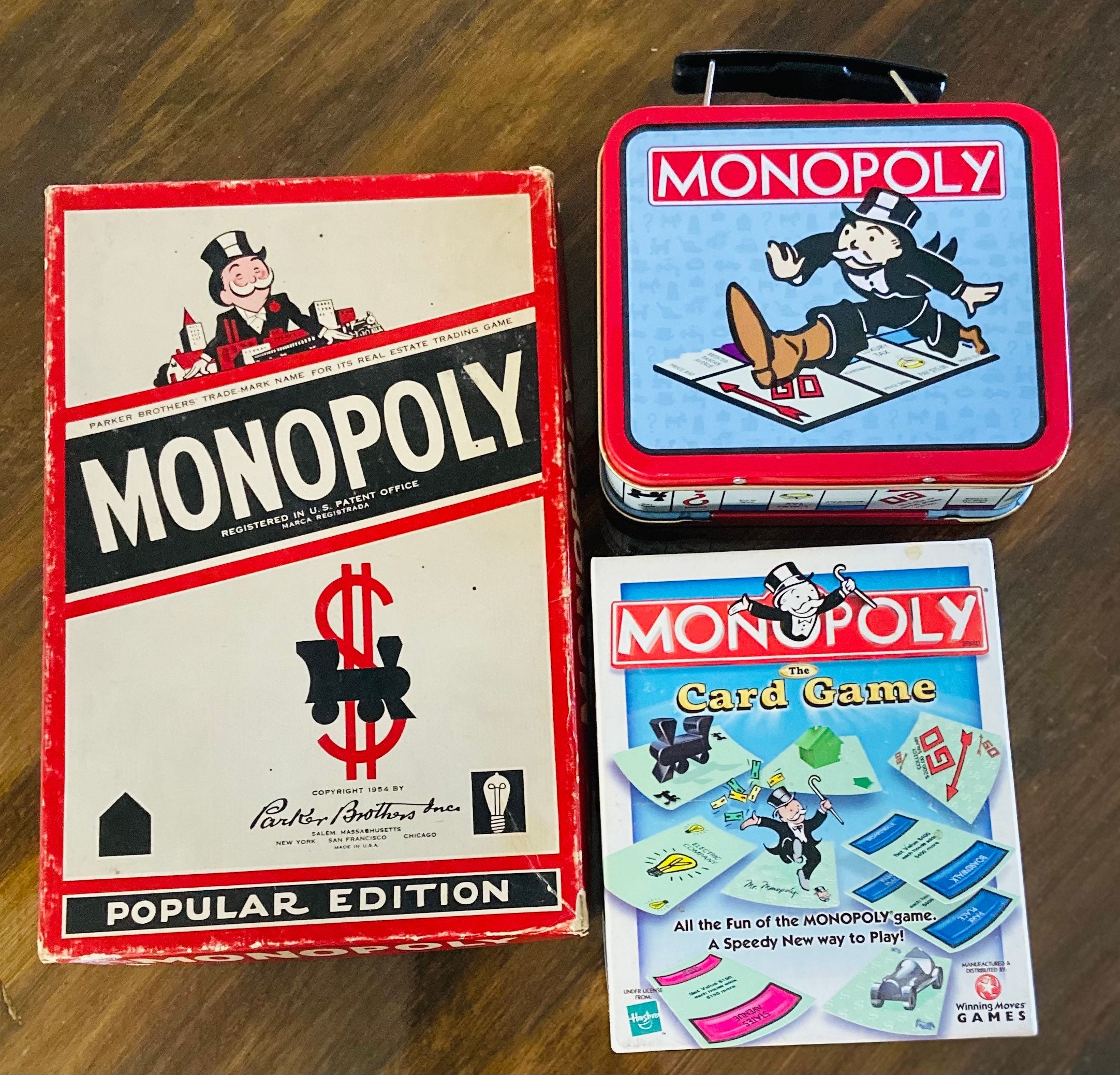Vintage Monopoly Games parker Brothers Games 1954 Board Games Monopoly mini Lunch Kit Etsy