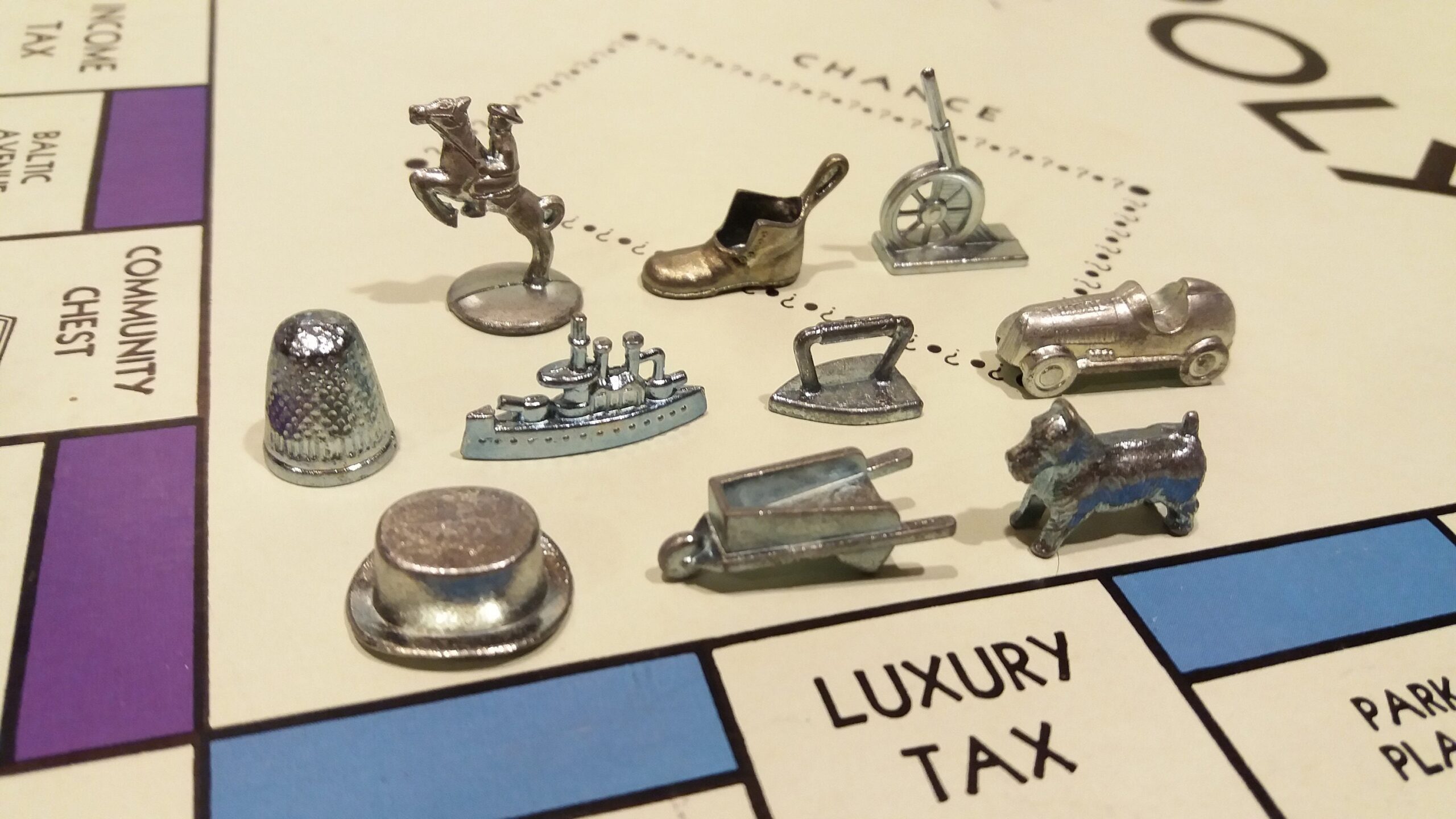 Vintage Monopoly Tokens Metal Game Tokens Replacement Piece Complete Your Set Jewelry Making Mixed Media Individual Or Complete Set Etsy